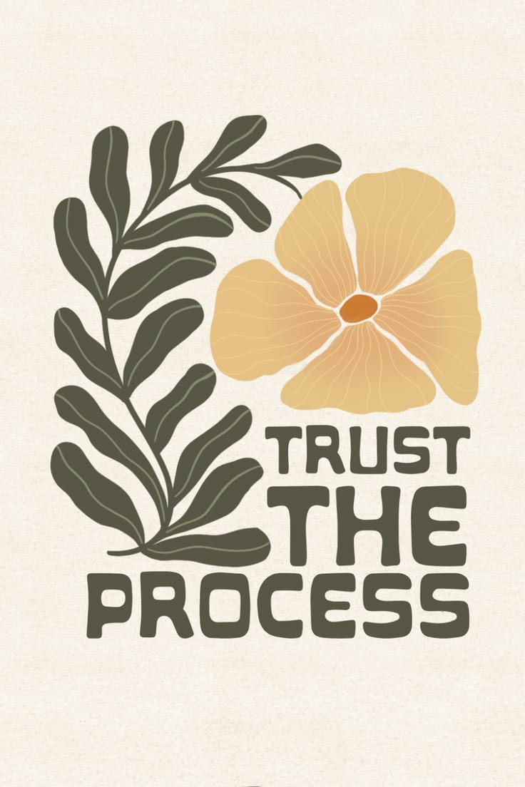 Botanical quote poster